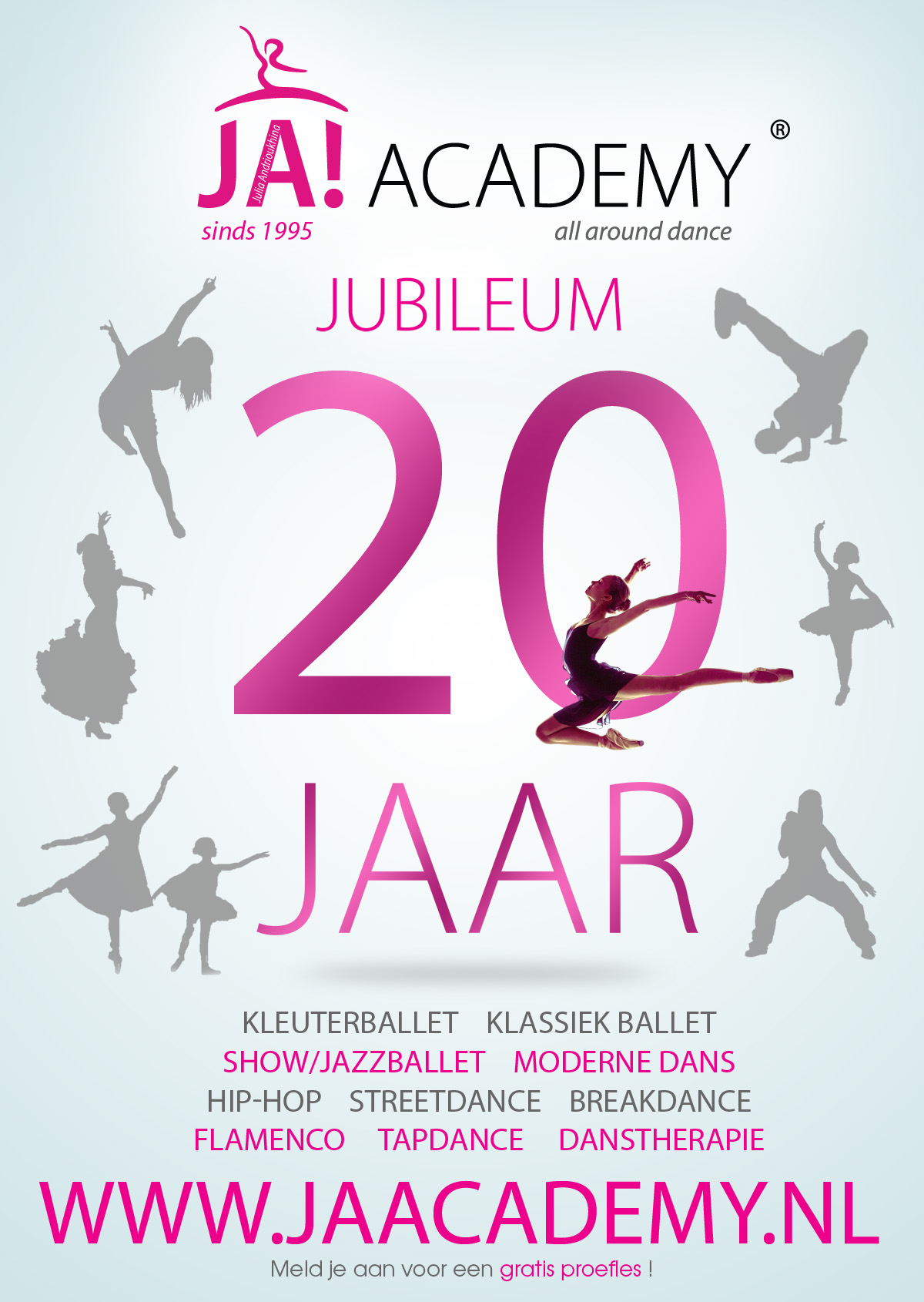 JA! Academy jubileum poster